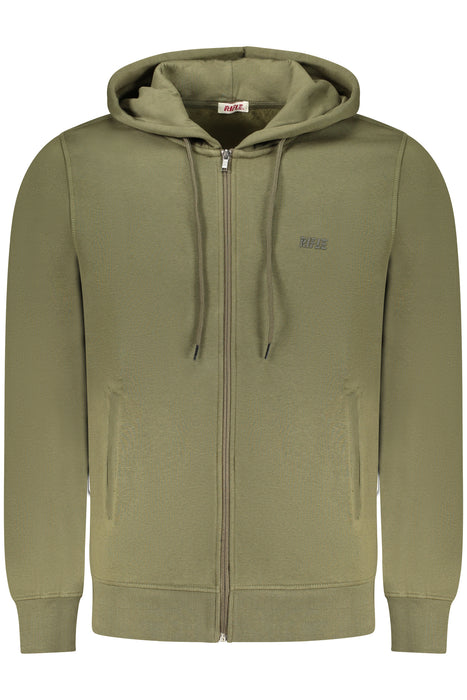 Rifle Mens Zip-Up Sweatshirt Green