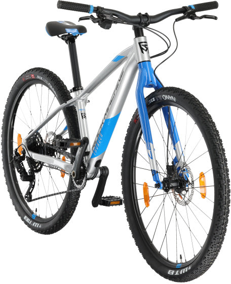 Thunder 27 Inch XS Junior 9SP Hydraulic Disc Brake Silver/Blue,