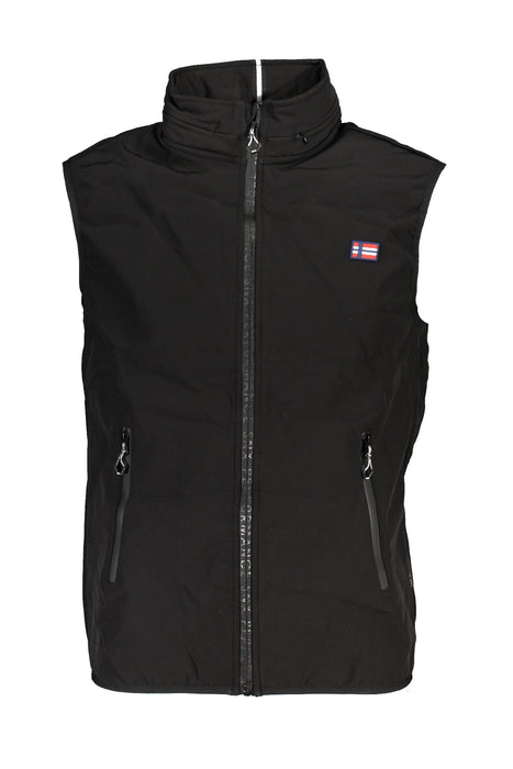 Nautical School Black Mens Sleeveless