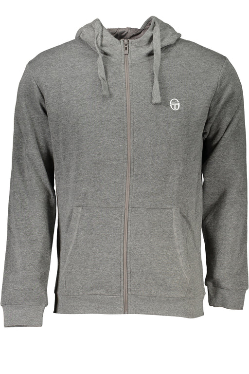 Sergio Tacchini Mens Gray Zip Sweatshirt