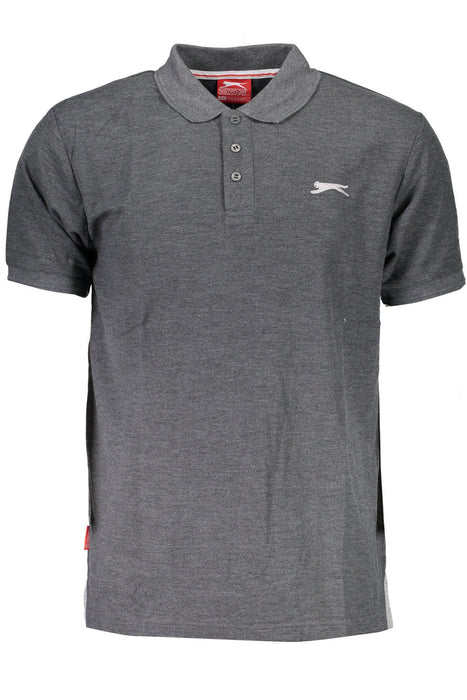 Slazenger Short Sleeve Polo Shirt Man Gray