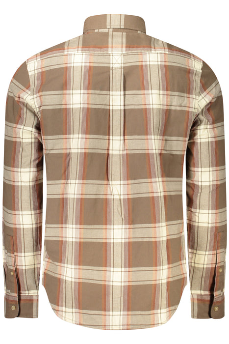 Timberland Mens Long-Sleeved Shirt, Brown