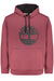 Timberland Mens Red Zip-Up Sweatshirt