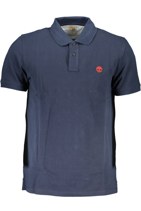 Timberland Mens Short Sleeved Polo Shirt Blue