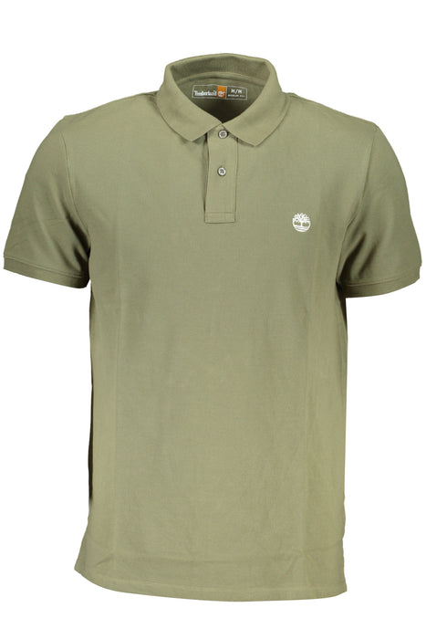 Timberland Mens Green Short-Sleeved Polo Shirt