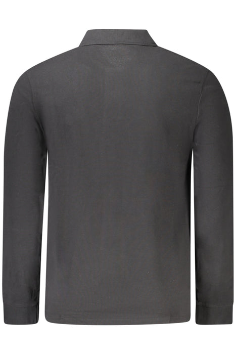 Timberland Mens Long-Sleeve Polo Shirt Black