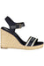 Tommy Hilfiger Womens Blue Sandal Shoes