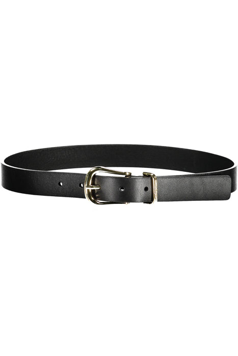 TOMMY HILFIGER BLACK WOMEN'S LEATHER BELT