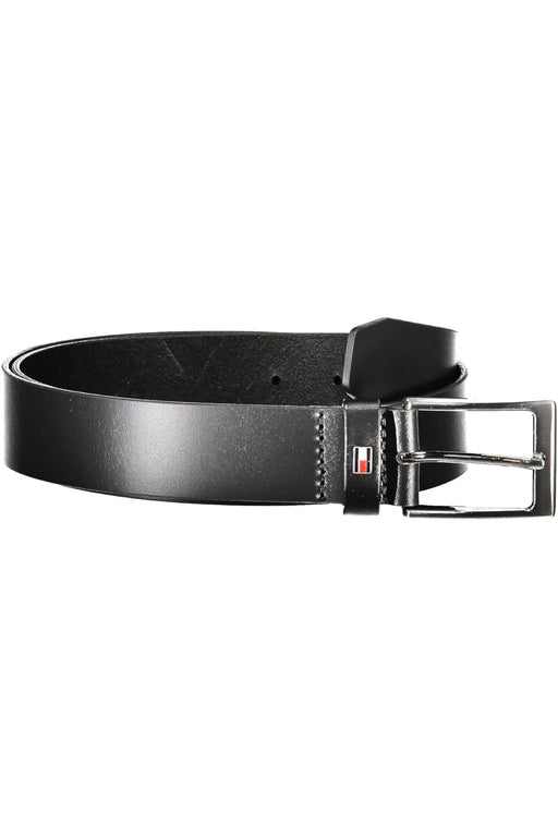 Tommy Hilfiger Mens Black Leather Belt