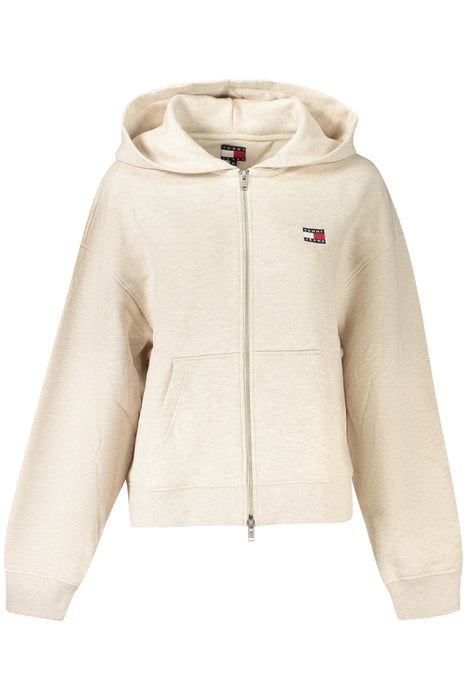 Tommy Hilfiger Womens Zip-Up Sweatshirt Beige