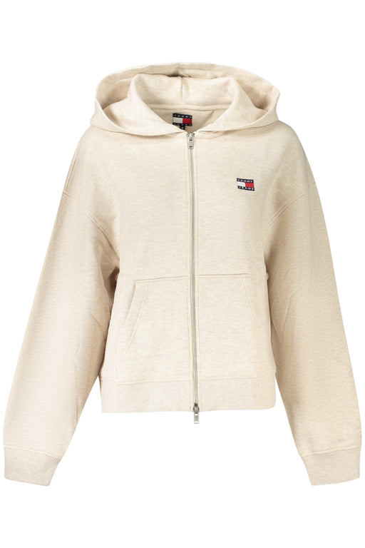 Tommy Hilfiger Womens Zip-Up Sweatshirt Beige