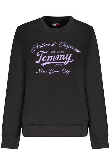 Tommy Hilfiger Womens Black Zip-Up Sweatshirt