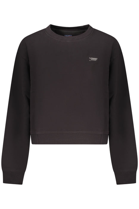 Tommy Hilfiger Womens Black Zip-Up Sweatshirt