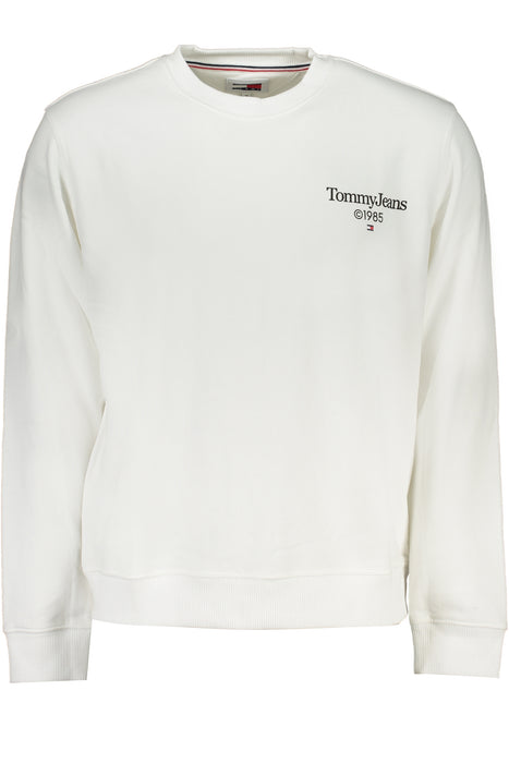 Tommy Hilfiger Mens White Zipless Sweatshirt