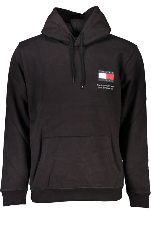 Tommy Hilfiger Mens Black Zipless Sweatshirt