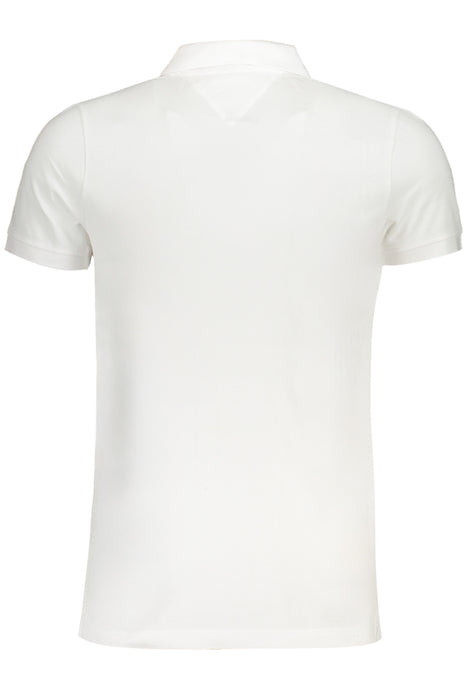 Tommy Hilfiger Mens White Short Sleeved Polo Shirt