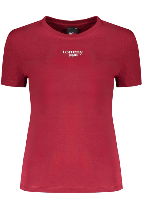 Tommy Hilfiger Womens Short Sleeve T-Shirt Red