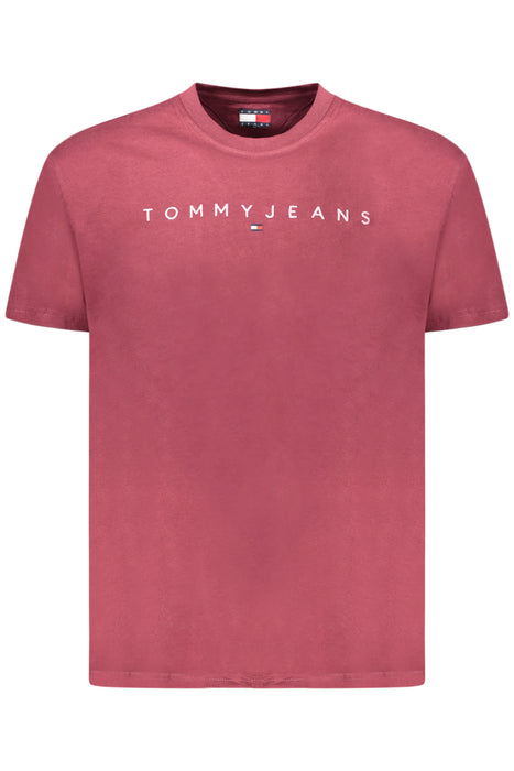 Tommy Hilfiger Mens Short-Sleeved T-Shirt, Red