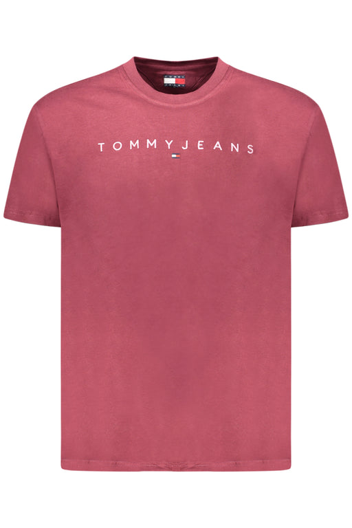 Tommy Hilfiger Mens Short-Sleeved T-Shirt, Red