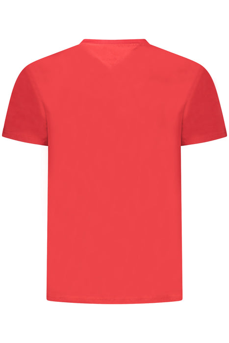 Tommy Hilfiger Mens Short-Sleeved T-Shirt, Red