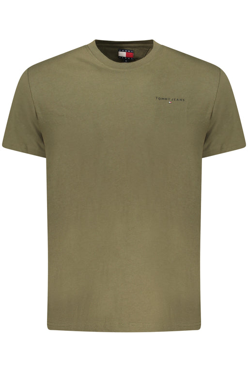 Tommy Hilfiger Mens Short-Sleeved T-Shirt Green