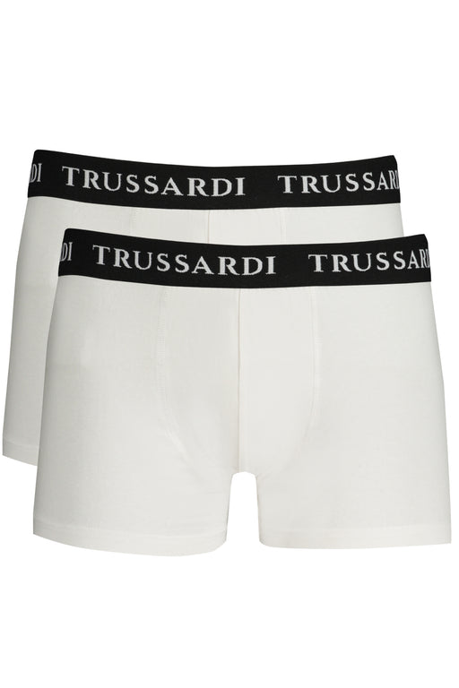 Trussardi Mens White Boxer