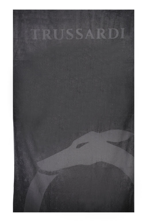 Trussardi Jeans Mens Beach Towel Black