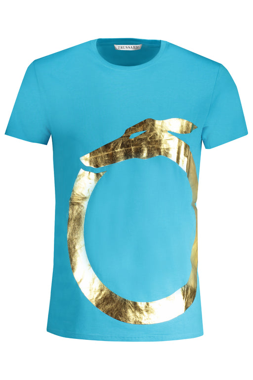 Trussardi Mens Short Sleeve T-Shirt Blue