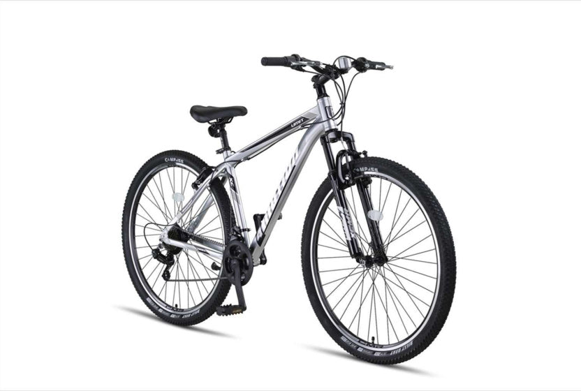 4 Motion MTB 27.5 Inch 47 cm Unisex 21SP Rim Brakes Chrome/Black,