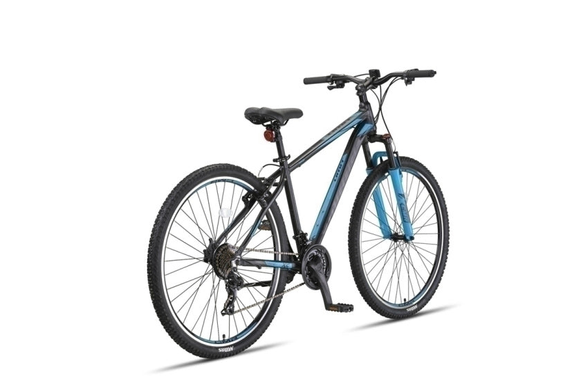 Mirage Cropped MTB 27.5 Inch 50 cm Unisex 21SP Rim Brakes Black/Blue,