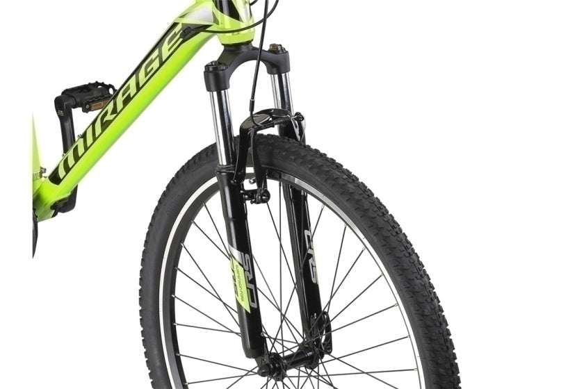 Mirage Oversized MTB 27.5 Inch 50 cm Unisex 21SP Rim Brakes Lime/Black,