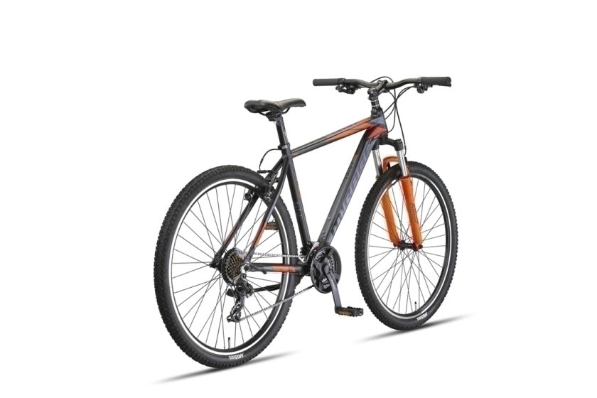 Mirage Oversized MTB 27.5 Inch 50 cm Unisex 21SP Rim Brakes Black/Orange,