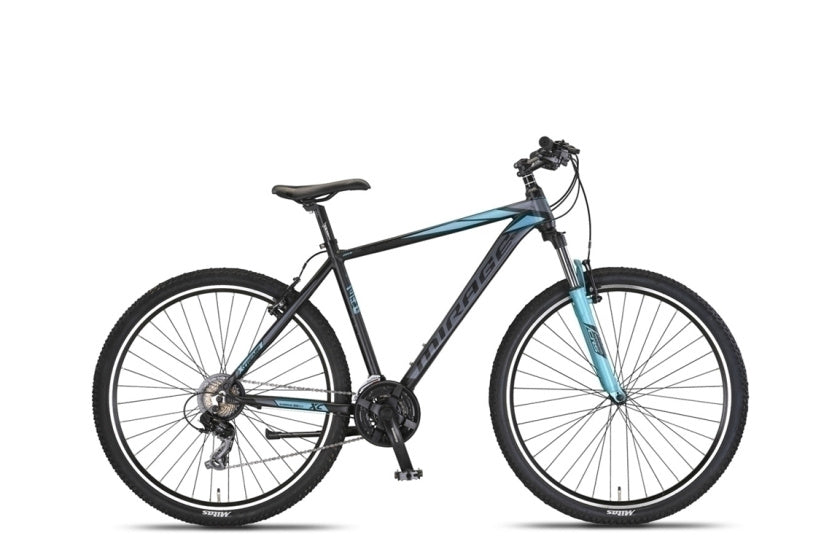 Mirage Oversized MTB 29 Inch 50 cm Unisex 21SP Rim Brakes Black/Turquoise, Online σε Προσφορά Outlet Καταστήματος με μεγάλη έκπτωση και στην καλύτερη τιμή