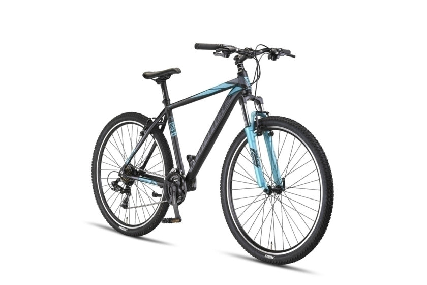 Mirage Oversized MTB 29 Inch 50 cm Unisex 21SP Rim Brakes Black/Turquoise,