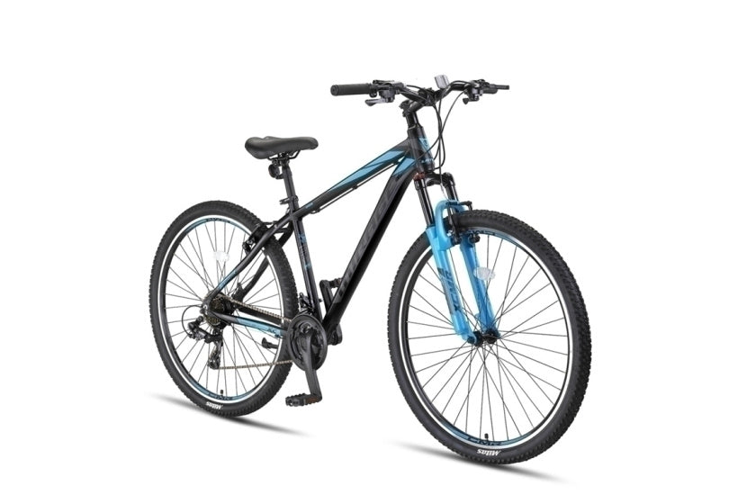 Mirage Cropped MTB 29 Inch 50 cm Unisex 21SP Rim Brakes Black/Blue,