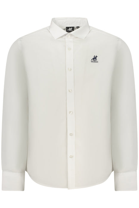 Us Grand Mens Long-Sleeved White Shirt