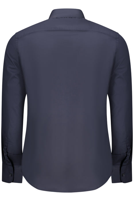 Us Grand Mens Blue Long-Sleeved Shirt