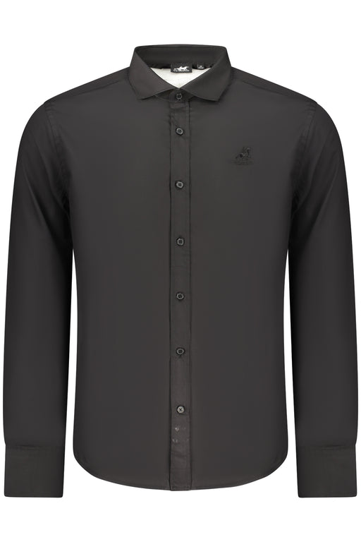 Us Grand Mens Black Long-Sleeved Shirt