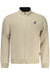 Us Grand Mens Beige Zip-Up Sweatshirt