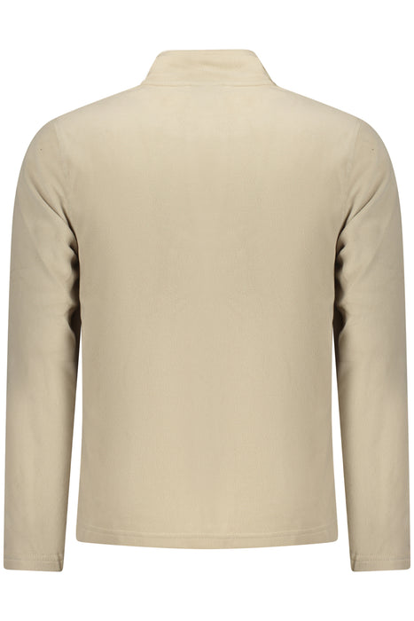Us Grand Mens Beige Zip-Up Sweatshirt