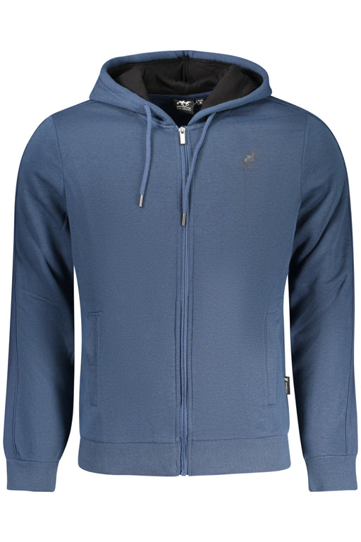Us Grand Mens Blue Zip-Up Sweatshirt