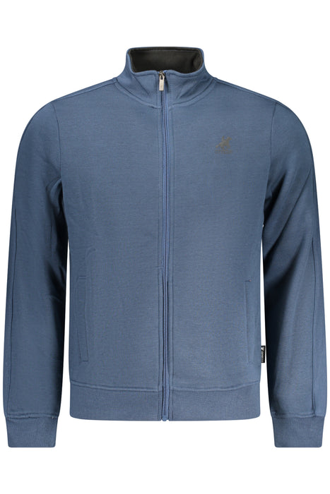 Us Grand Mens Blue Zip-Up Sweatshirt