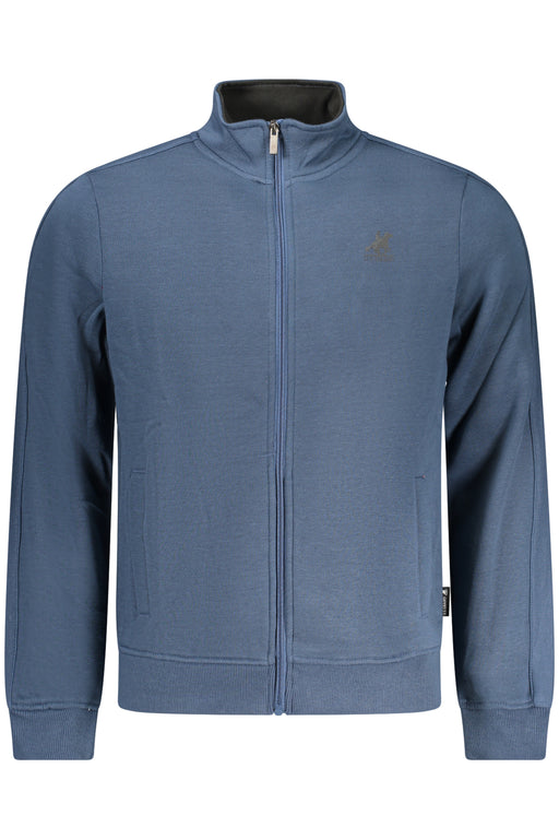 Us Grand Mens Blue Zip-Up Sweatshirt