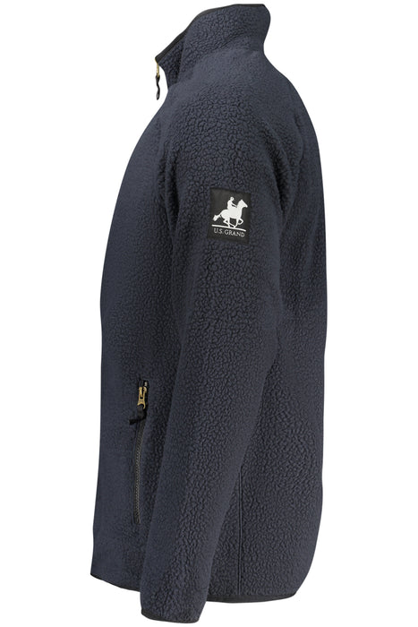 Us Grand Mens Blue Zip-Up Sweatshirt
