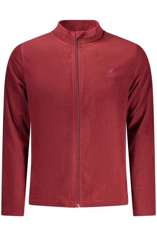 Us Grand Red Mens Zip-Up Sweatshirt