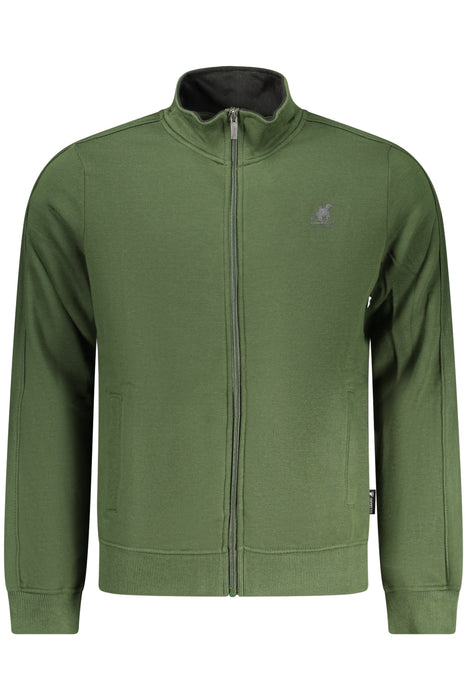 Us Grand Mens Green Zip-Up Sweatshirt