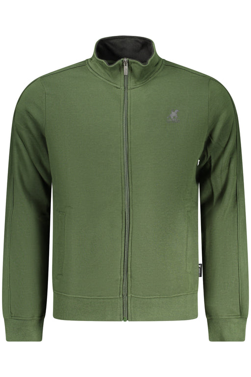 Us Grand Mens Green Zip-Up Sweatshirt