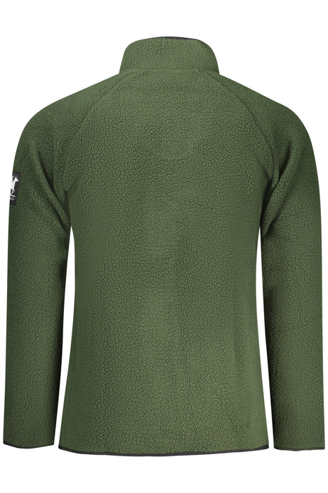 Us Grand Mens Green Zip-Up Sweatshirt