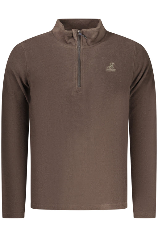Us Grand Mens Brown Zip-Up Sweatshirt