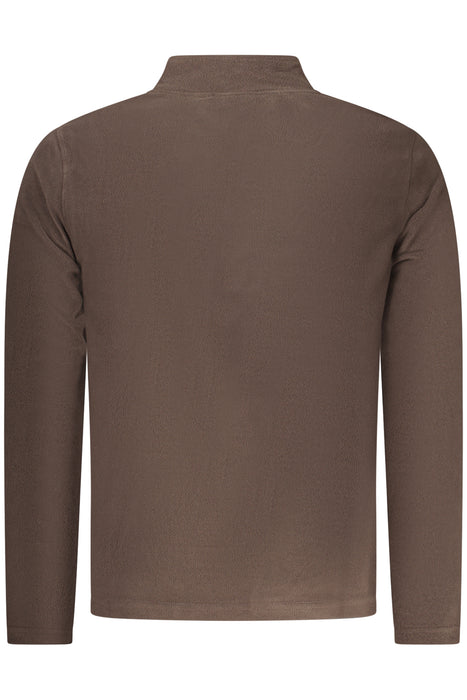Us Grand Mens Brown Zip-Up Sweatshirt